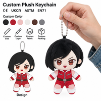 Porte-clés en peluche personnalisé, cadeau pour compagnies aériennes, OEM ODM, mascotte d'entreprise, jouet en peluche, poupée mignonne personnalisée, fabricant d'animaux en peluche