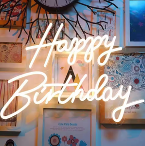 DC Power Happy Birthday LED Neon Lights Sign Electronic Event Party Supplies con <span class=keywords><strong>letras</strong></span> - Product Image 4