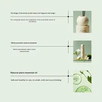 Diffuseur de roseau parfumé de style européen pour éliminer les odeurs de fumée domestique, parfum durable, série décorative