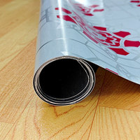 Suelo Vinílico de PVC Impermeable de 0.4mm, Diseño Moderno, Antideslizante, Resistente al Desgaste, Sistema de Click, para Hoteles, Apartamentos, Salas de Estar, Cocinas y Baños