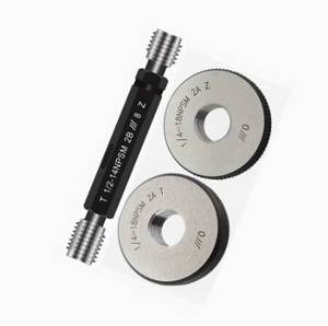 एनपीज्म स्टील टेपर पाइप थ्रेड प्लग गेज रिंग गेज - Product Image 4