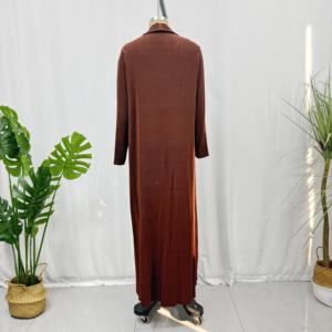 เสื้อกันลมสำหรับผู้หญิงเสื้อคลุมยาวผ้าโพลีเอสเตอร์ซับในผ้าทอจากโรงงาน - Product Image 3