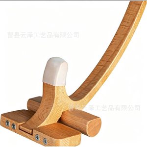 Estirador lumbar de madera, herramienta de liberación de cadera con gancho, tracción para estiramiento lumbar y de cadera, herramienta de liberación miofascial lumbar - Product Image 1