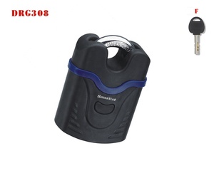 Candado de acero con recubrimiento resistente a la intemperie, alta seguridad, corta, resistente a la intemperie, con llave, uso para puerta de casa, oficina, bicicleta, al aire libre, 60mm - Product Image 5