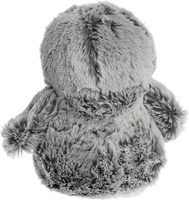 Mini pingouin en peluche personnalisé avec pompon, compagnon vibrant pour des câlins chaleureux, 0-24 mois, anniversaire, gris, Chine