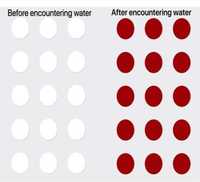 Papier sensible à l'eau, papier indicateur d'eau à usage unique, autocollants anti-contrefaçon utilisés pour vérifier les dommages causés par l'eau aux appareils électroniques