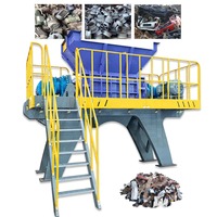 Broyeur de déchets métalliques de grande capacité pour la production intensive de ferraille, moteurs, acier, aluminium, jantes et carrosseries de voitures