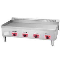 Équipement de cuisine professionnelle pour la restauration, plaque de cuisson au gaz Tenppanyaki BBQ avec 3 brûleurs