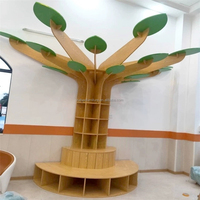 Banc de lecture en bois au design Offre Spéciale moderne et étagère en forme d'arbre pour les enfants pour les bibliothèques préscolaires et scolaires de la maternelle