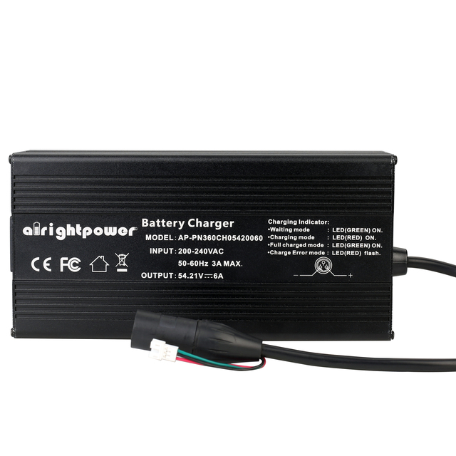Alrightpower 14.6V 18A / 12.6V 18A / 29.2V 12A / 42V 8A / 43.8V 8A / 54.6V 6A / 58.4V 6A/84V 4A Lithium LiFePO4 Battery Charger