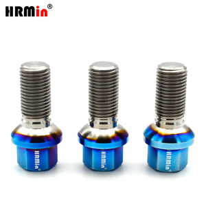 HRMin Burnt Blue Gr5 Titanium Ball Seat Vis en titane Boulon de <span class=keywords><strong>moyeu</strong></span> de roue Boulon en titane M14 * 1.5*28mm pour <span class=keywords><strong>voiture</strong></span> de course mercedes-benz - Product Image 6