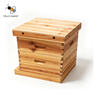 Ensemble de ruches à abeilles à double étage en bois de sapin, avec cadres, directement de l'usine chinoise, en stock, vente en gros