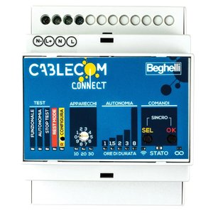 Unità di Controllo di Emergenza Beghelli Cablecom Connect 10x14x8.5 Cm per Luci di Emergenza - Product Image 1