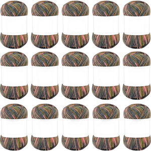 Hilo de Algodón de Leche de Alta Calidad con Degradado de Color Arcoíris para Tejer a Mano y Hacer Ganchillo, Disponible en Stock - Product Image 1