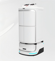 Robot Serveur Intelligent pour la Livraison de Repas en Libre-Service dans les Restaurants, Utilisation en Milieu Minier, Marque Qingdaosiboen, Poids 50kg, Garantie 6 Mois