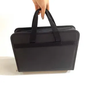 Wholesale Briefcases Business Folders Document Bag Handbags Accordion Expanding File Organizer With Zipper And Label