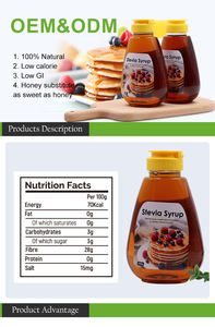 Prezzo all'ingrosso di alta dolcezza sciroppo di fibra Stevia oro liquido miele e sciroppo - Product Image 6