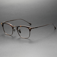 Cadre optique en Stock de l'usine de ShenZhen, cadres en acétate et en titane de haute qualité, SORTON de lunettes optiques