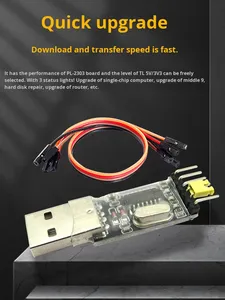 محول USB إلى تسلسل TTL طراز CH340G PL2303 لأردوينو وESP8266 وSTM32 للتنزيل والتصحيح عبر UART - Product Image 5