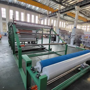 Yuan Hua Mesin Laminating Dasar Lem Air Sabuk Vertikal Efisiensi Tinggi untuk Pembuatan Karpet Sepatu Kain Tekstil Spons Eva