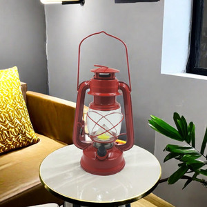 מחיר מפעל התאמה אישית צבע אדום פנסי לד וינטג' COB המופעלים על ידי 4 סוללות AA לקמפינג ולקישוט - Product Image 5