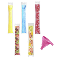 Sacs de moules à glace à l'eau imprimés personnalisés Tubes de gel jetables avec fermetures éclair