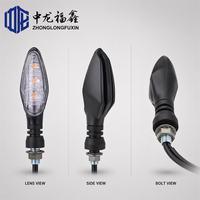Clignotants LED pour moto, 2 pièces, ambre, avant, universels, paire de clignotants pour moto
