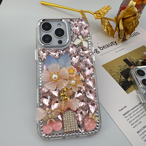 Coque de téléphone antichoc en diamant scintillant à prix de gros pour les nouveaux <span class=keywords><strong>iPhone</strong></span> 18, 17 Pro Max, 16, 15, 14 - Product Image 1