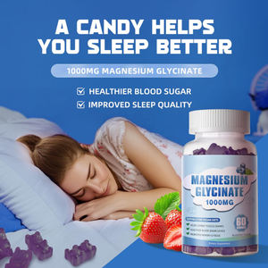 Gomitas de Glicinato de <span class=keywords><strong>Magnesio</strong></span> de 400 mg Personalizables OEM/ODM con Ashwagandha para la Relajación Muscular y Cardiovascular - Product Image 4