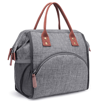 Bolsa de almuerzo Oxford impermeable personalizable, bolsa térmica aislada para trabajo escolar, Picnic o playa, para niños y niñas