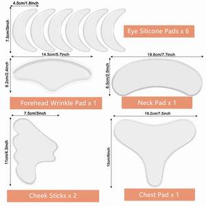 Parches de Silicona Antiarrugas Reutilizables para Ojos y Mejillas, Almohadillas Transparentes No Absorbentes para la Frente y el Rostro de Mujeres - Product Image 3