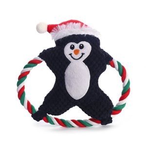 Noel Pet için yavru eğitim sınır ötesi interaktif eğlenceli için çevre dostu oyuncak Golden Retriever peluş oyuncak köpek - Product Image 4