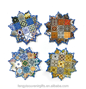 Ceramic Heat Resistant <b>Trivets</b> & Coasters for Hot Pots & Dishes Eco-Friendly Customizable Designs Housewarming Gifts - Product Image 2