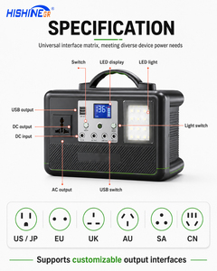 <span class=keywords><strong>Générateur</strong></span> <span class=keywords><strong>solaire</strong></span> haute efficacité 300W, station d'énergie portable avec onduleur à onde sinusoïdale pure pour le camping et les camping-cars - Product Image 5
