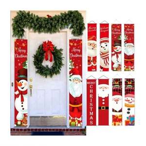 Letrero Navideño para Colgar en la Pared 2026, 100% Poliéster, Pancarta para Puerta de Halloween y Navidad con Diseño Personalizado - Product Image 2