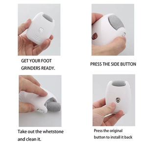 LM Râpe Électronique pour Pieds, Soin des Talons, Éliminateur de Peaux Mortes, avec Limes de Rechange en Plastique - Product Image 3