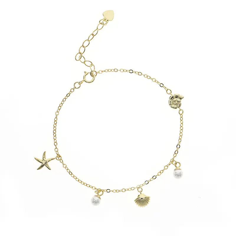 2023 New Summer Styles Shell Pearl Charm Bracelet Ocean Style Bracelet 925 sterling silver Bracelets For Women Jewelry