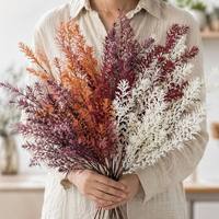 Décorations de mariage en branches artificielles d'automne, fournitures écologiques en plastique blanc durable, 30-100 cm, mur de fleurs intérieur/extérieur