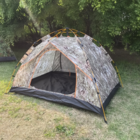 Tente de camping camouflage pour 2 personnes, imperméable, portable, automatique, installation instantanée, pour la chasse et la randonnée en plein air