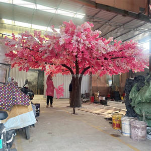<span class=keywords><strong>E</strong></span>-Custom Cour Grand Arbre Décor Artificiel Soie Artificielle Fleur de Cerisier Arbre pour Parc Jardin Décor - Product Image 6