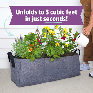 Bolsas de Cultivo de 15 Galones, Bolsas Rectangulares de 3 Compartimentos para Plantar <span class=keywords><strong>en</strong></span> Elevación, Macetas de Tela No Tejida Resistentes para Vegetales y Tomates - Product Image 2