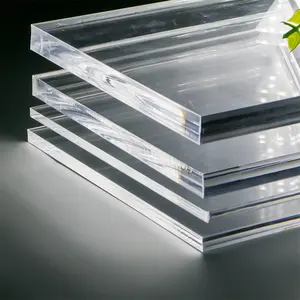 Personalizzare le dimensioni 8x4 piedi 50mm 2.5mm 3mm bianco trasparente trasparente foglio acrilico in fusione Pmma