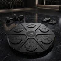 Machine de boxe musicale murale en PVC de style nouveau, cible de boxe pour usage domestique, noire, 1,2 kg