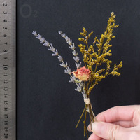 Petit bouquet de fleurs de gypsophile séchées naturelles, décoration éternelle pour mariage, remise de diplôme, broche, enveloppe, invitation, marque-page, cadeau