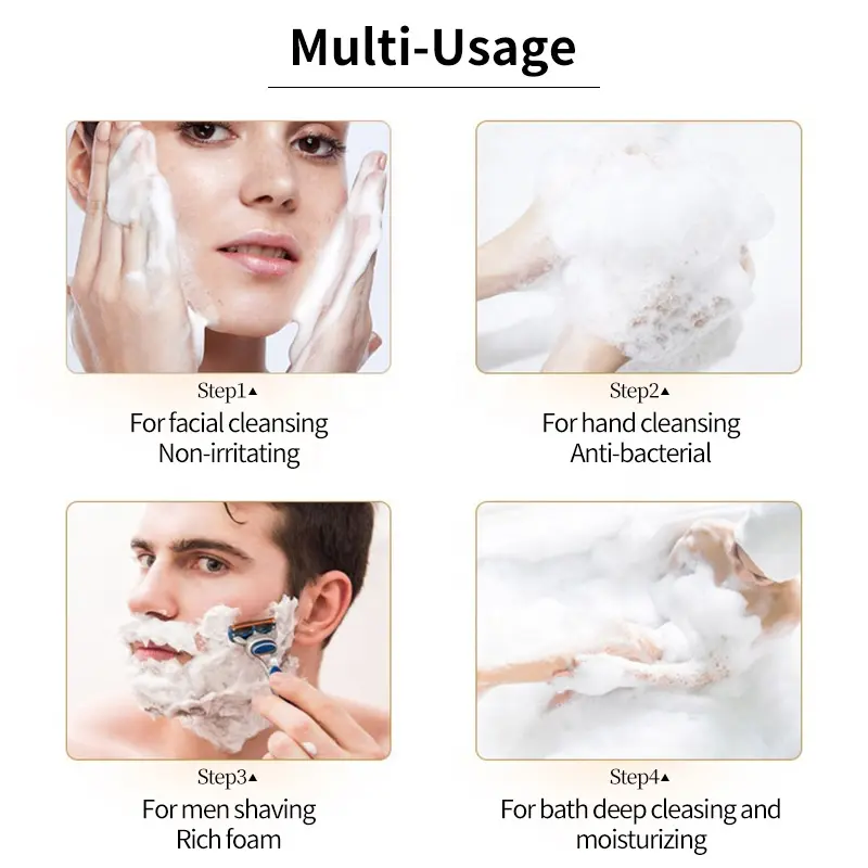 OEM органическое мыло-куркума для отбеливания кожи лица, мыло против акне ручной работы, мыло-тюкума для ванны