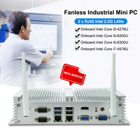 Mini PC Industrial Sin Ventilador Eglobal, Intel N100, DDR4, SSD, 6COM, Bajo Consumo de Energía, Computadora para Pequeñas Empresas, Garantía de 3 Años