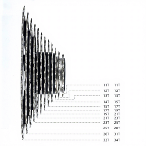 Cassette para Bicicleta Bolany de 12 Velocidades 11-32T 11-34T, Relación de Engranajes Amplia, Acero al Carbono, Resistente, para Bicicleta de Carretera - Product Image 1