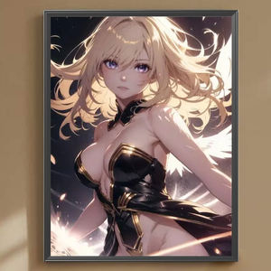 Peinture Diamant Moderne 40x50cm Beauté Blonde Sexy, Kit Complet de Perles Acryliques Rondes pour Décoration Murale DIY - Product Image 3