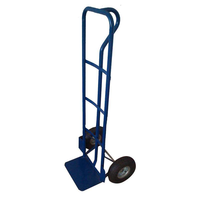 Chariot à main robuste à 2 roues en métal avec pneus pneumatiques, chariot à main portable pour entrepôt, ferme, jardin, transport de marchandises