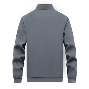 Veste de sport coupe-vent pour homme, col montant, décontractée, pour les trajets quotidiens, élastique, légère, chaude et confortable, tendance - Product Image 3